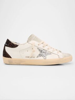 Golden Goose Superstar Sneakers
White Burgundy Silver Glitter NIB |
EU 36 US 6